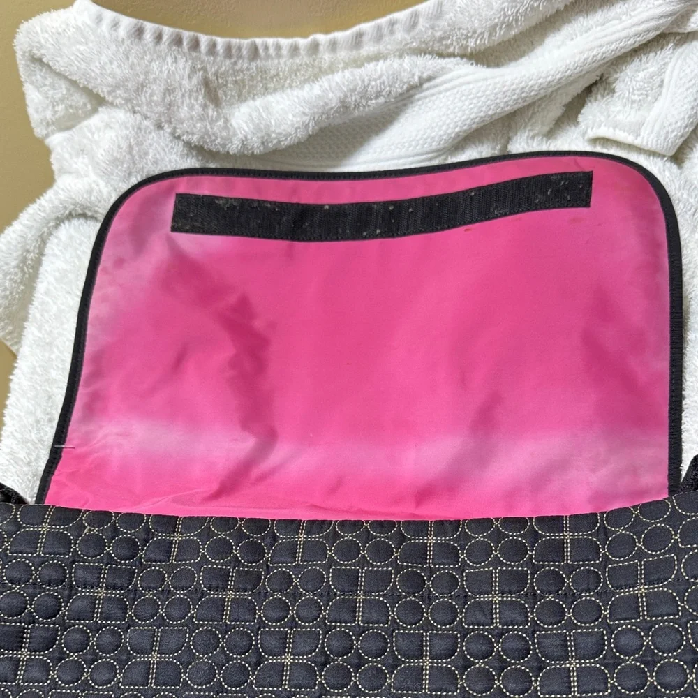 Kate Spade Black Geometric woman’s/Men's Messenger Bag - Picture 3 of 11